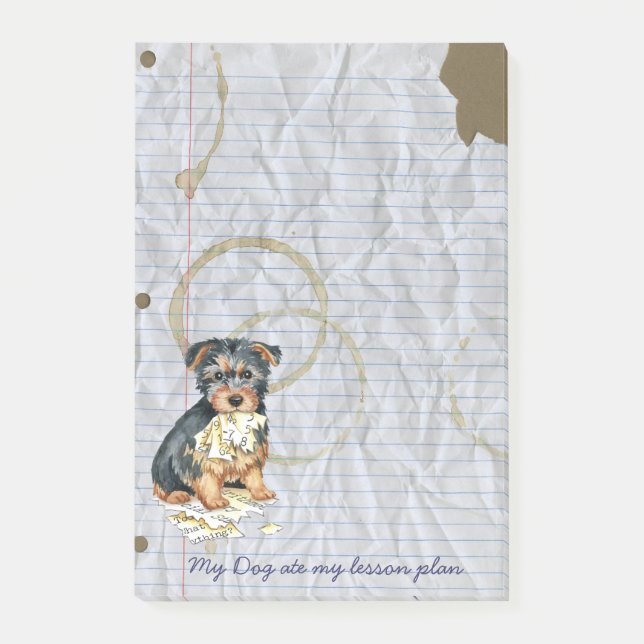 Mein australischer Terrier Ate My Lessingplan Post-it Klebezettel (Vorderseite)