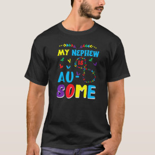 Mein Autistischer Nephew Phantastisch Autismus Bew T-Shirt