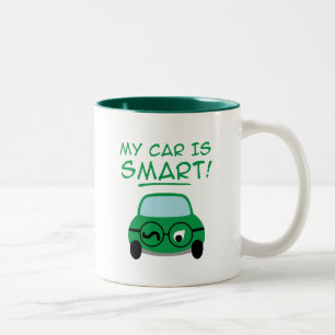 Mein Auto ist intelligent Zweifarbige Tasse