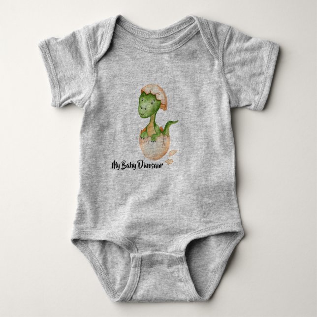 Mein Baby Dinosaurier Baby Strampler (Vorderseite)