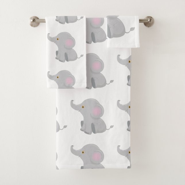 Mein Baby Elephant Badhandtuch Set (Insitu)