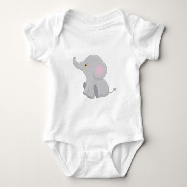 Mein Baby Elephant Strampler (Vorderseite)