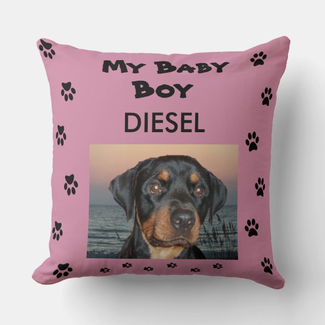 Mein Baby Hund Kissen (Vorderseite)