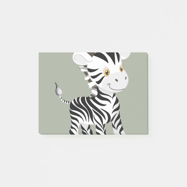 Mein Baby Zebra Post-it Klebezettel (Vorderseite)