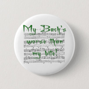 Mein Bach ist schlimmer als mein Biss! Button