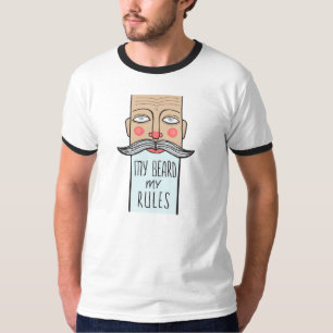 Mein Bart, der Wecker-T-Shirt meiner Regel-Männer T-Shirt