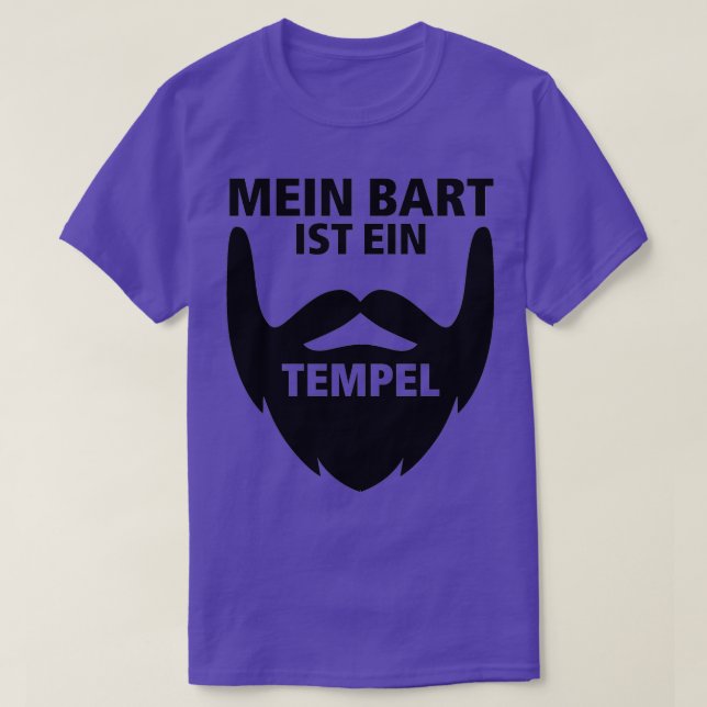 Mein Bart ist ein Tempelbart T-Shirt (Design vorne)