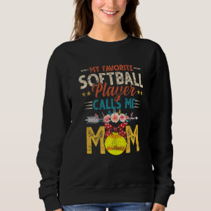 Mein Basketballspieler nennt mich Mama Vintag Sweatshirt