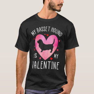 Mein Basset Hound ist mein Valentinhund Lover Vale T-Shirt