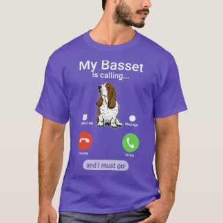 Mein Basset ruft und ich muss gehen Lustiger Basse T-Shirt