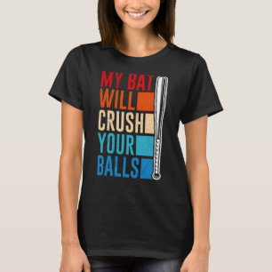 Mein Bat zerbricht den Baseballball für Männer T-Shirt