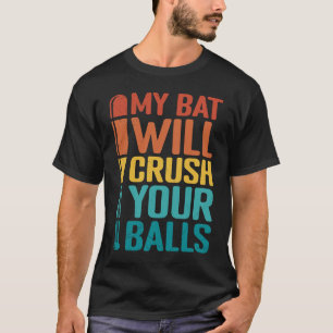 Mein Bat zerbricht den Baseballball für Männer T-Shirt