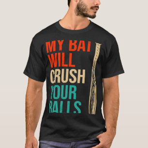 Mein Bat zerbricht den Baseballball für Männer T-Shirt