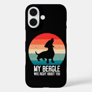 Mein Beagle hatte recht über dich Beagle Haustier iPhone 16 Hülle