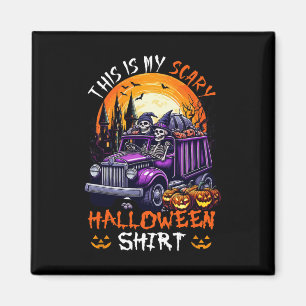 Mein Beängstigendes Halloween-Shirt, sonnige Skele Magnet