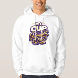 Mein Becher fließt über - Christlich Hoodie