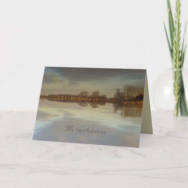 Mein Beileid - Grußkarte Karte (Vorderseite)