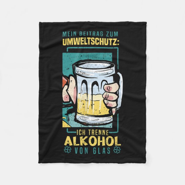 Mein Beitrag zum Umweltschutz_ Fleecedecke (Vorderseite)