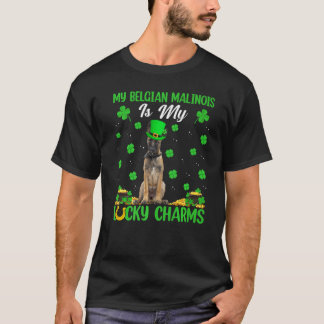 Mein belgischer Malinois ist mein Glücksbringer St T-Shirt