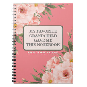 MEIN BELIEBTER GRANDCHILD GAB MIR DIESES NOTEBOOK NOTIZBLOCK