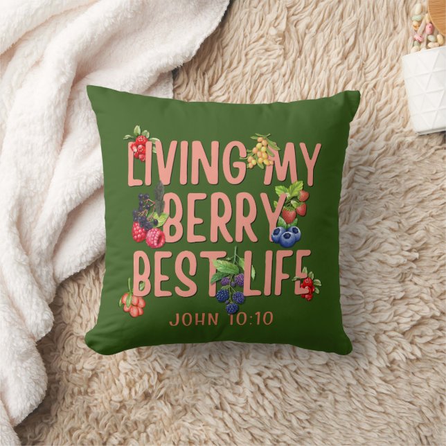 Mein Berry Best Life CHRISTLICH Berries Kissen (Decke)