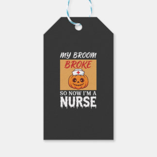 Mein Besen brach Krankenschwester Halloween Geschenkanhänger