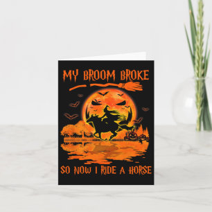 Mein Besen ist kaputt, also reite ich jetzt auf ei Karte