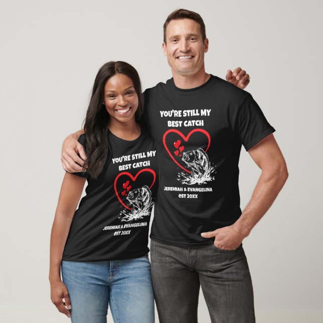 MEIN BESTER FANG Fishing Valentines  T-Shirt (Unisex)