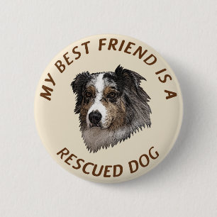 Mein bester Freund (Australischer Hirte) Button