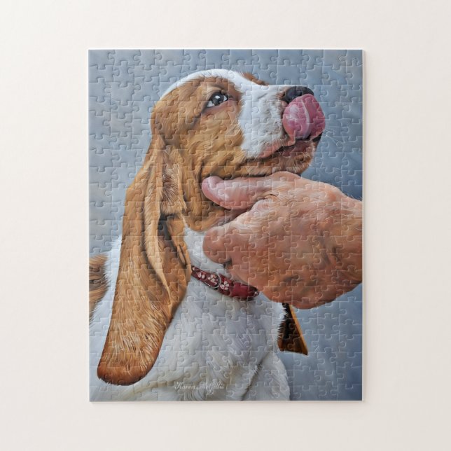 Mein bester Freund Basset Hound Puzzle (Vertikal)