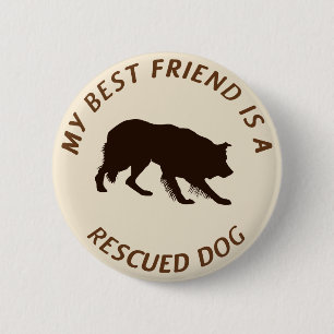 Mein bester Freund (Border-Collie) Button