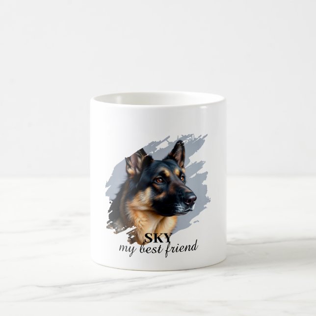 "Mein bester Freund" Custom Dog Foto Tasse (Mittel)