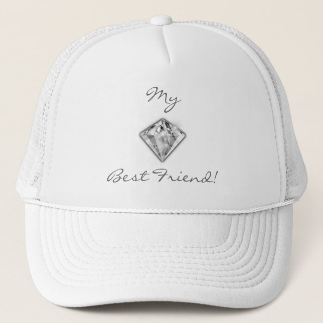 Mein bester Freund Diamond Hat Truckerkappe (Vorderseite)