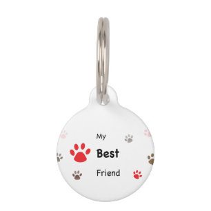 Mein bester Freund druckt Personalisiert Pet ID-Ta Haustiermarke