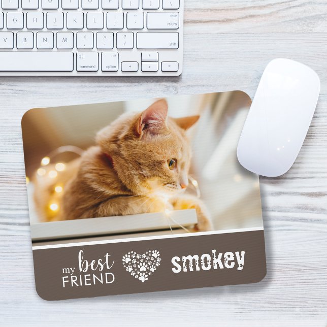Mein bester Freund Foto Personalisiert Mousepad (My Best Friend Pet Photo Personalized Mouse Pad)