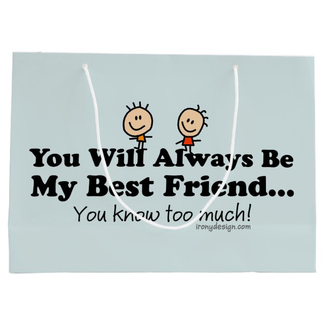 Mein bester Freund Große Geschenktüte (Rückseite)