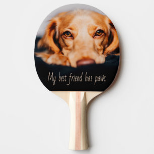Mein bester Freund hat Pfotenhund, Puppy Meme Tischtennis Schläger
