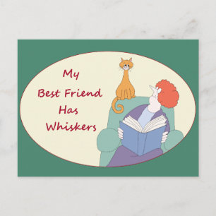 Mein bester Freund hat Whiskys Postkarte