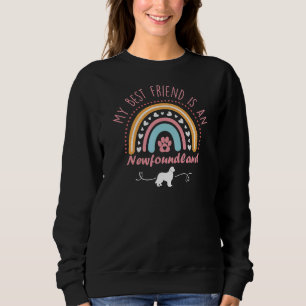 Mein bester Freund ist ein Niedlicher Hundehund in Sweatshirt
