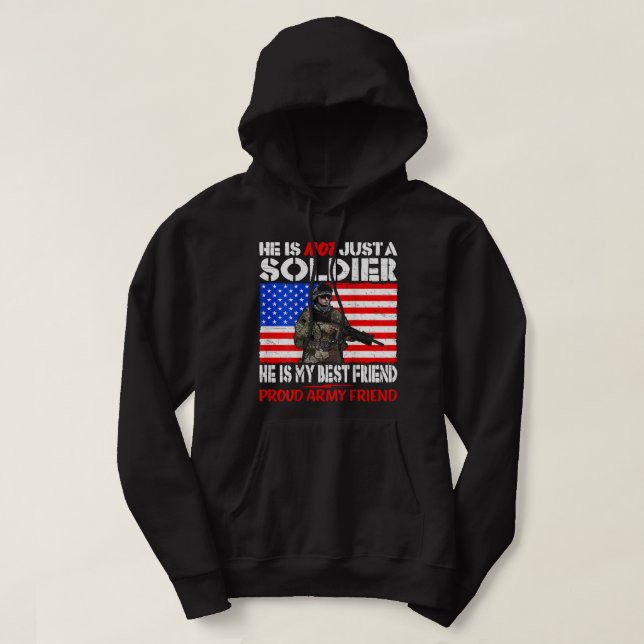 Mein bester Freund ist ein Soldat, ein Freund der  Hoodie (Design vorne)