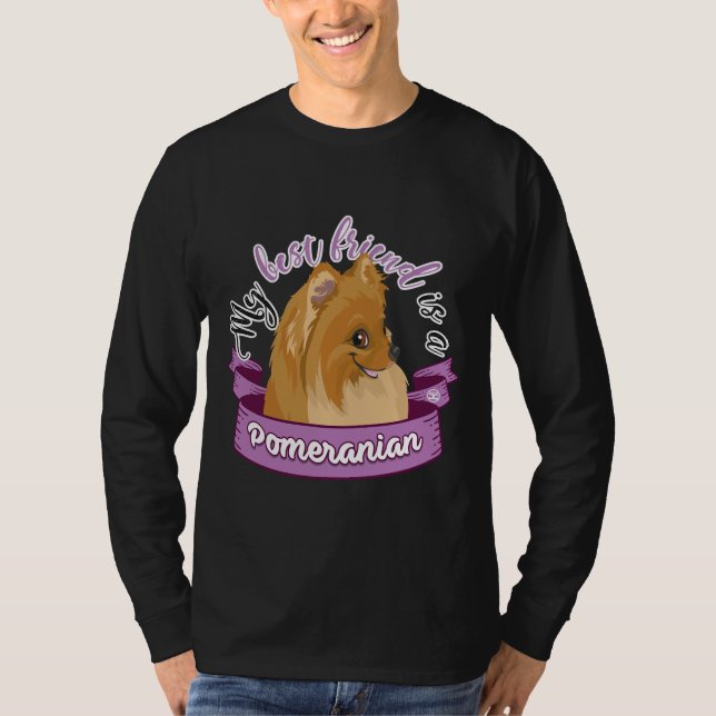 Mein bester Freund ist ein Spitz T-Shirt (Vorderseite)