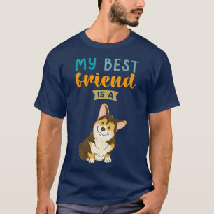 Mein bester Freund ist ein Tri Color Corgi Dog Lie T-Shirt