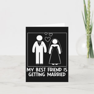 Mein bester Freund ist es, die Brautjungfrau Weddi Karte