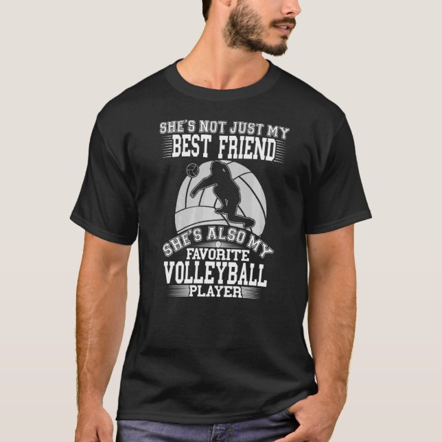 Mein bester Freund ist mein Lieblings-Volleyball-S T-Shirt (Vorderseite)