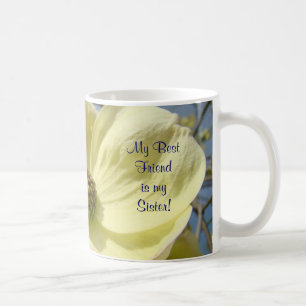 Mein bester Freund ist meine Schwester! Tasse Weiß