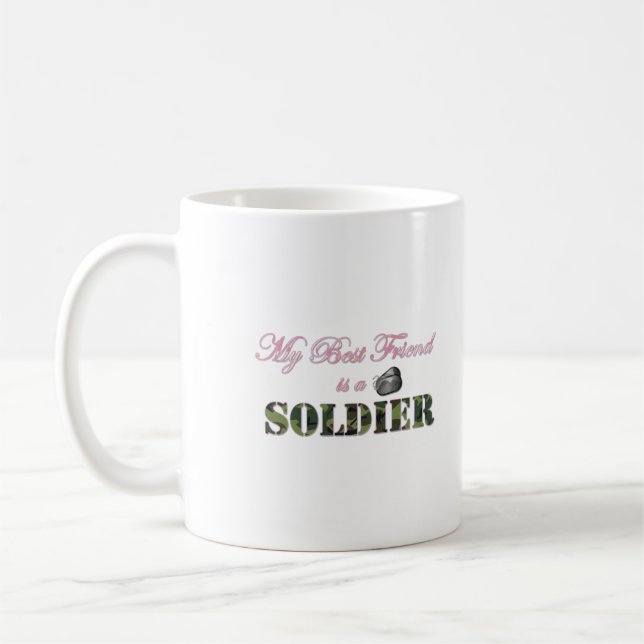 Mein bester Freund ist Soldat - Militärsprecher Kaffeetasse (Links)