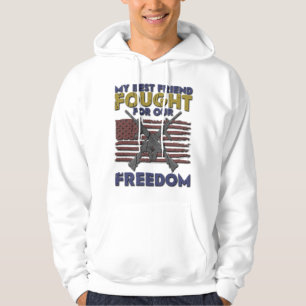 Mein bester Freund kämpfte für unsere Freiheit - V Hoodie