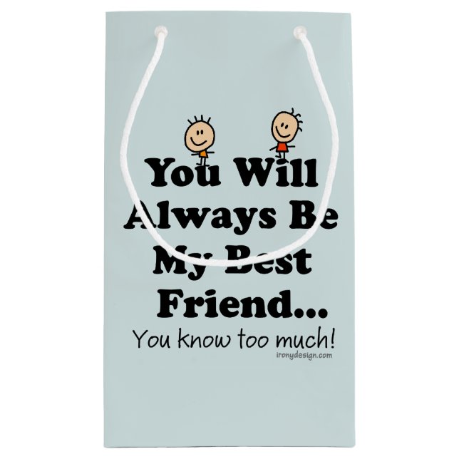 Mein bester Freund Kleine Geschenktüte (Rückseite)