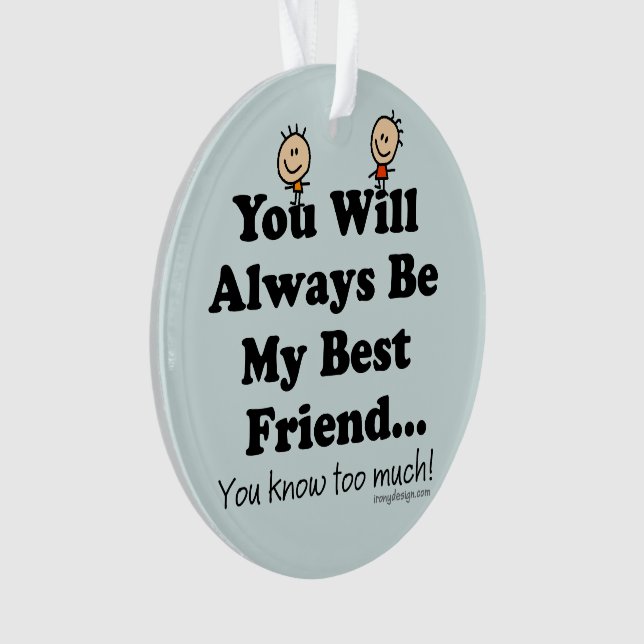 Mein bester Freund Ornament (Vorderseite)