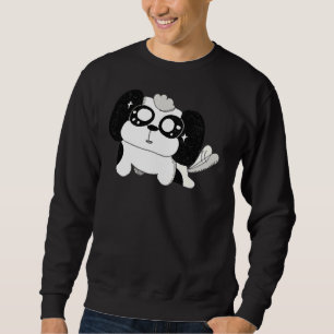 Mein bester Freund verbeugte den Shihtzu-Aktiv Sweatshirt
